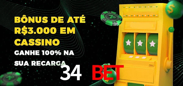 34 Bet melhor bônus de depósito
